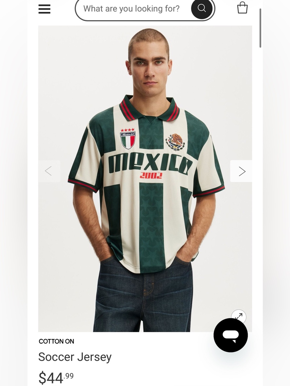Cotton On Mexico 2002 Retro Football Jersey - Picture 2 of 8